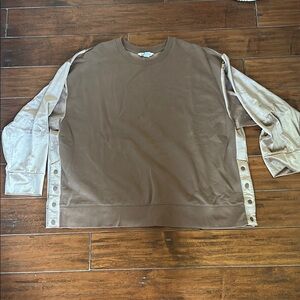 Athleta Sweatshirt with Button Details